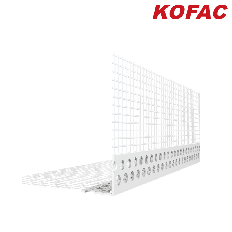 KOFAC 인코너비드 익스테리어용비드 인코너비드 PVC 메쉬 비드 마감 LK-VT 2.5M 50EA
